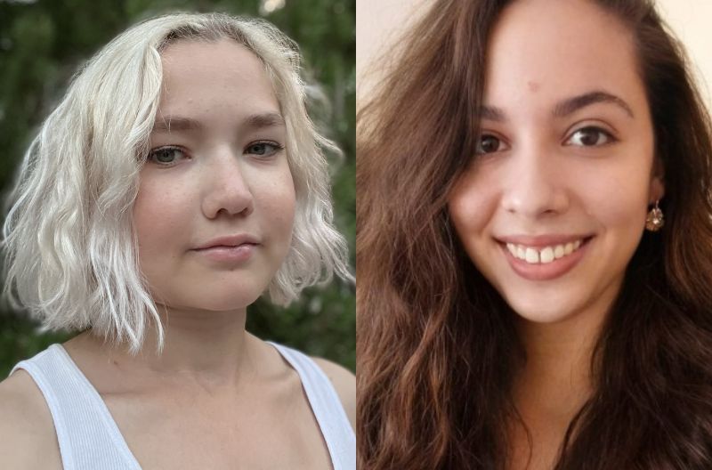 Une composition côte à côte de photos d'Elspeth Arbow et de Kássia Neves.