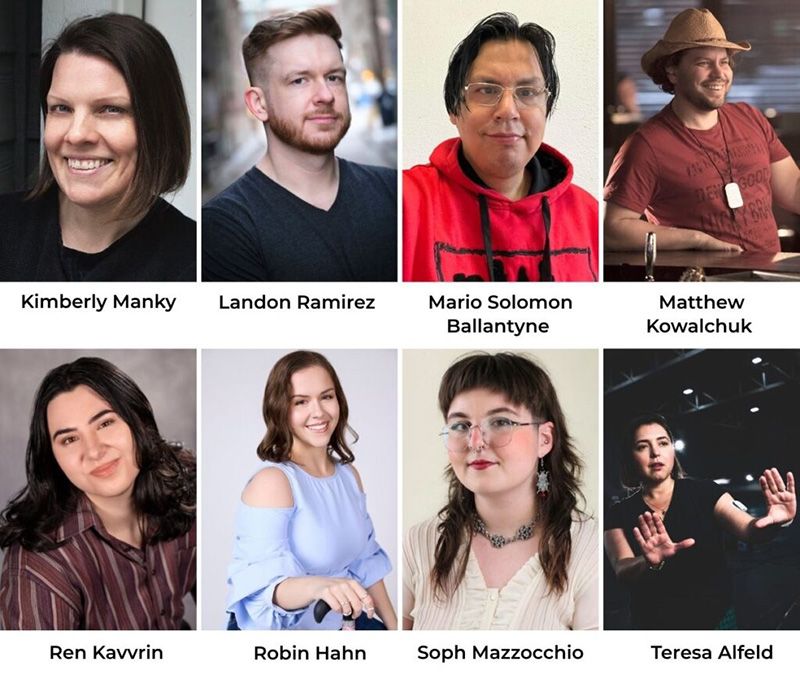 Collage de huit portraits de délégués de la DSO au VIFF 2025.